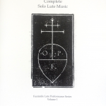 Ottaviano Petrucci Complete Solo Lute Music